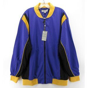 Stacy Adams Jacket XXL Track Coat Mesh Warm Up Blade Collar NEW